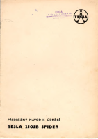 Tesla 2105b - Navod k udrzbe 